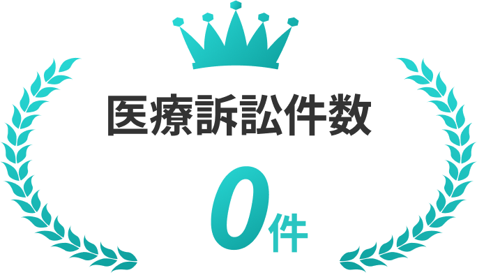 医療訴訟件数0件